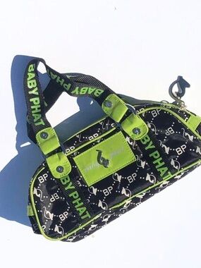 Baby Phat Y2K baguette shoulder bag red and black